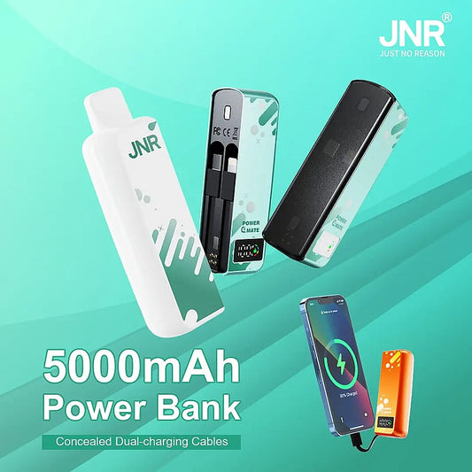 JNR Power Mate 30000 Puffs Smart Screen Disposable Vape & Power Bank – Dual Functionality Redefined