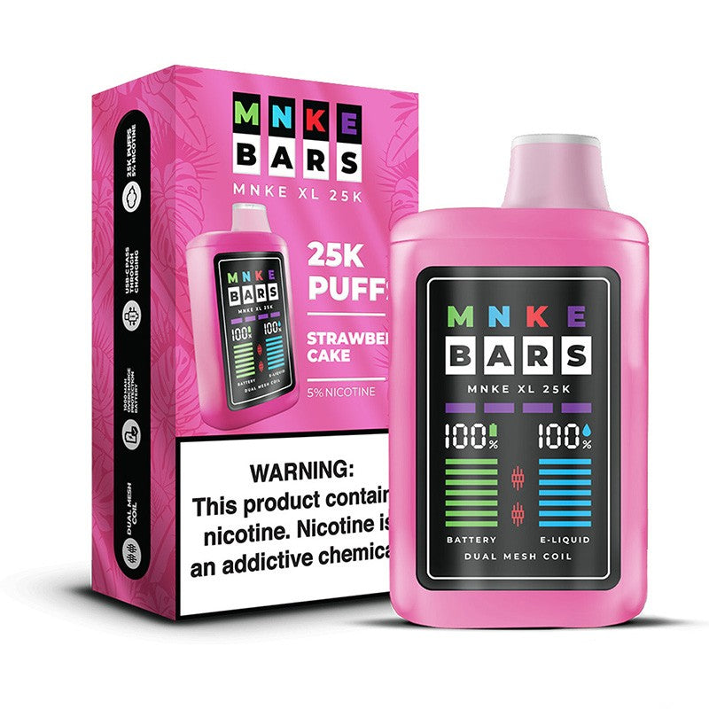 MNKE Bars XL 25K Disposable Vape 5%18m