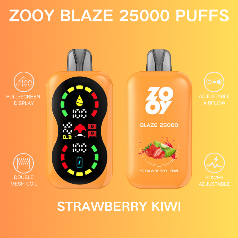 ZOOY BlAZE 25000 25K Puffs Airflow&Power Ajustable Disposable Vape