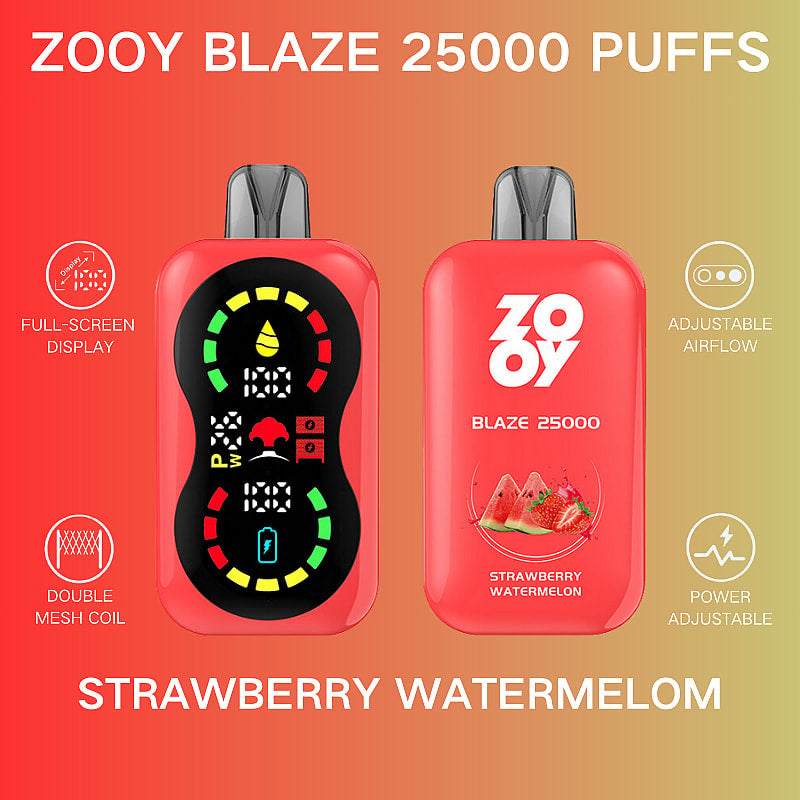 ZOOY BlAZE 25000 25K Puffs Airflow&Power Ajustable Disposable Vape