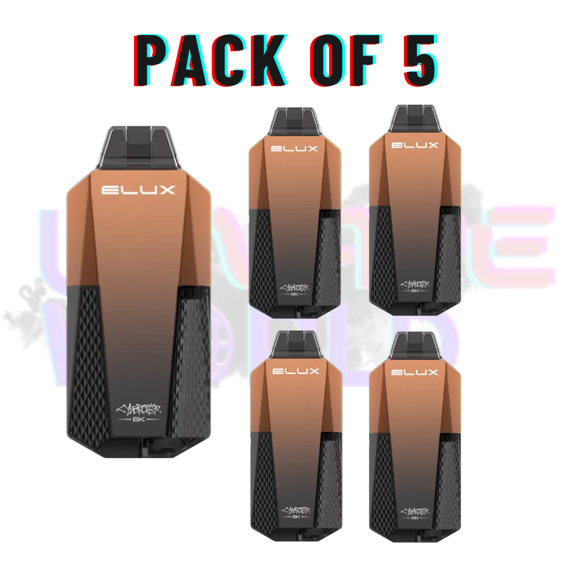Strawberry Kiwi Elux CyberOver 6000 Puff 6K Pod Vape Kit