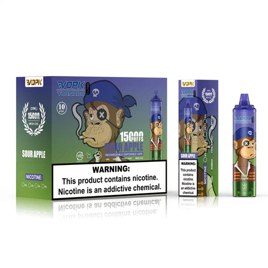 Vopk Tonardo 15000 Puff Led Display 15k Puffs Rechargeable Disposable Electronic Cigatrtte Vape