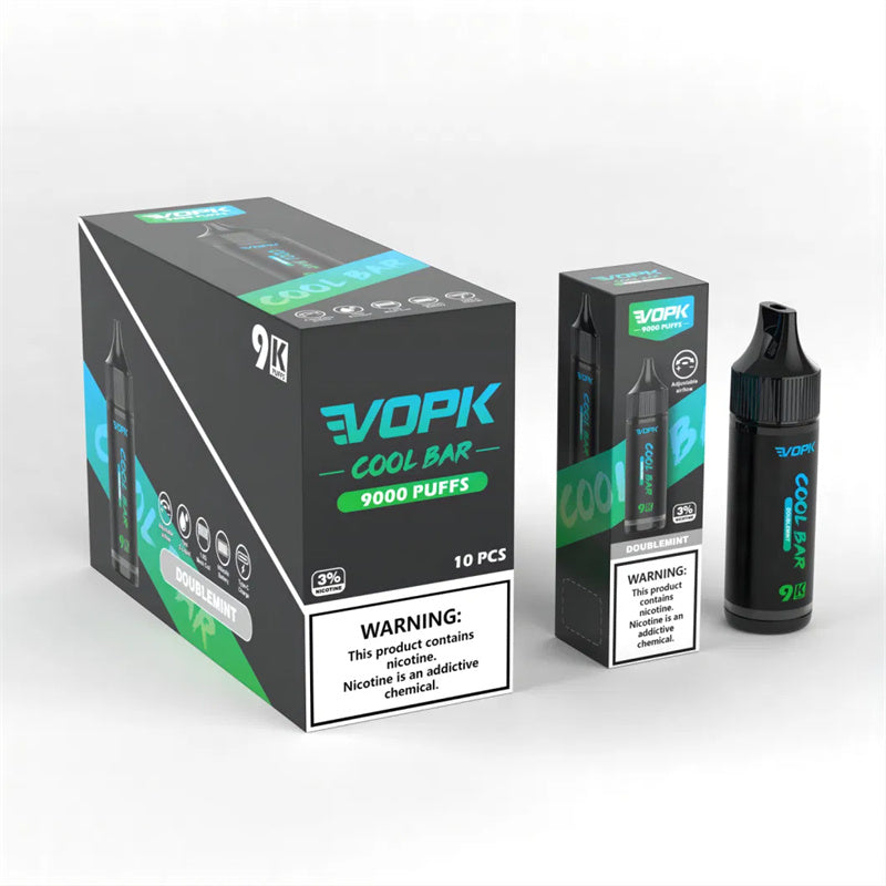 Vopk Cool Bar 9000 Puff 100% Original PDA Eliquid Pre Filled 2ml 5000c V2 Nord Desposable 10 Flavors